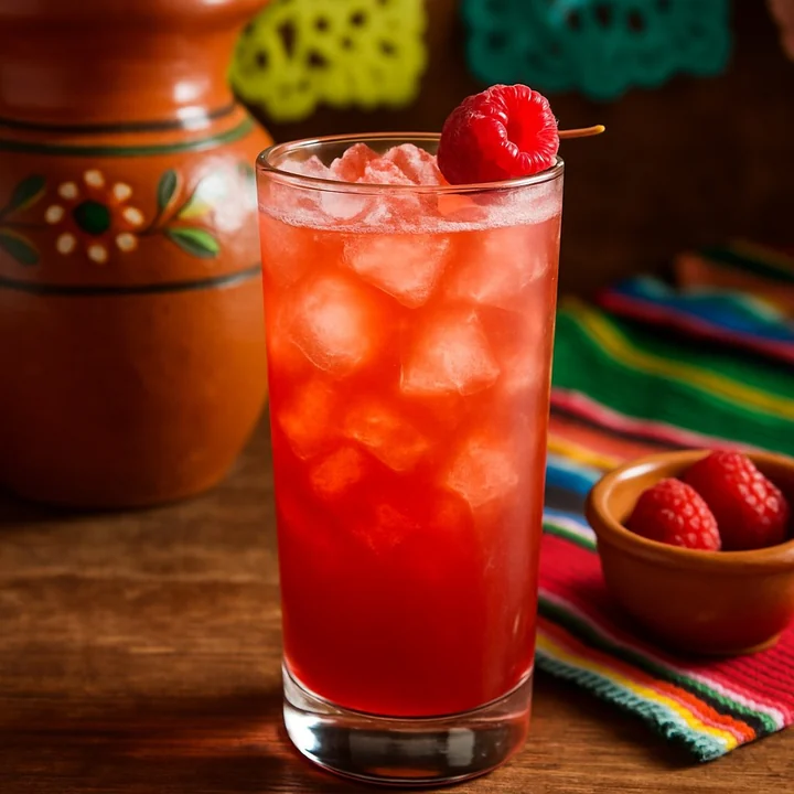 El Diablo — cóctel OGAL Mezcal con frambuesa y ginger beer